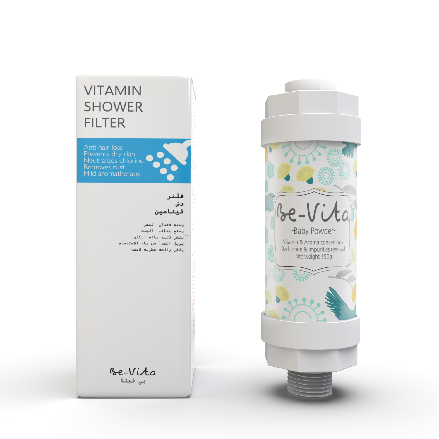 Be-Vita Korean Vitamin Shower Filter (Baby Powder)