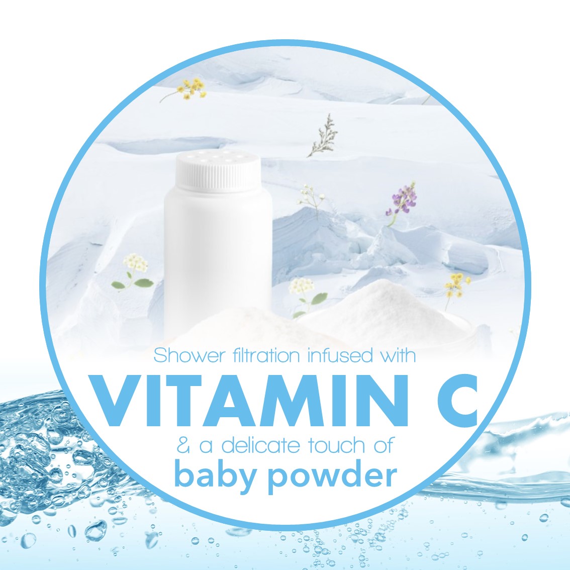 Be-Vita Korean Vitamin Shower Filter (Baby Powder)